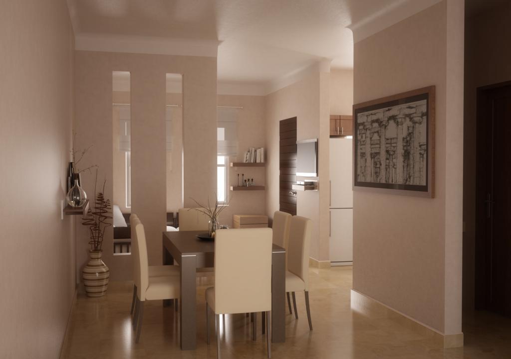 Render de Arqozs casa HGH Interior